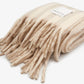 The Wool Stripe Throw - Pale Taupe Stripe