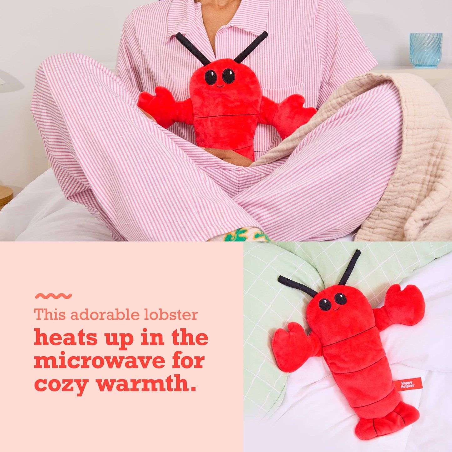 Menstruation Crustacean Lobster Heating Pad For Period Cramps & Muscle Pain