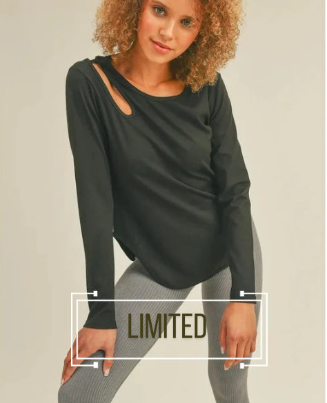 Asym Kim C Cut-Out Long Sleeve