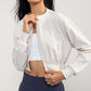 Light and Coolmax Fabric Cropped Sport Bomber