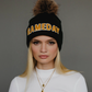 Green & Gold Game Day Pom Hat