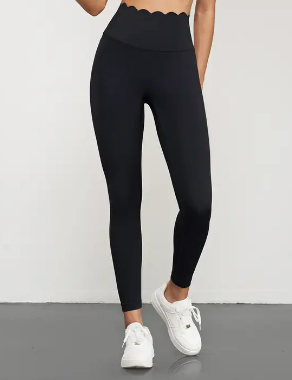 Alaia Activewear Scalloped Bra and Legging Sets