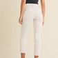 For my Shorties and Curvies --  Double Button Straight White Jean