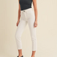 For my Shorties and Curvies --  Double Button Straight White Jean