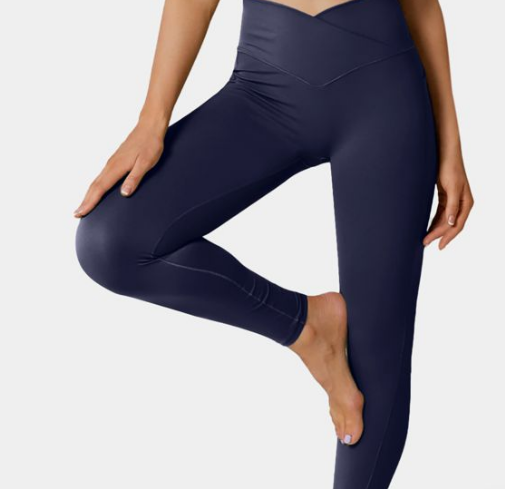 For the Mamas Crossover Pocket Plain Leggings