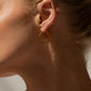 Gold Everyday Hoop Earrings - Charlotta