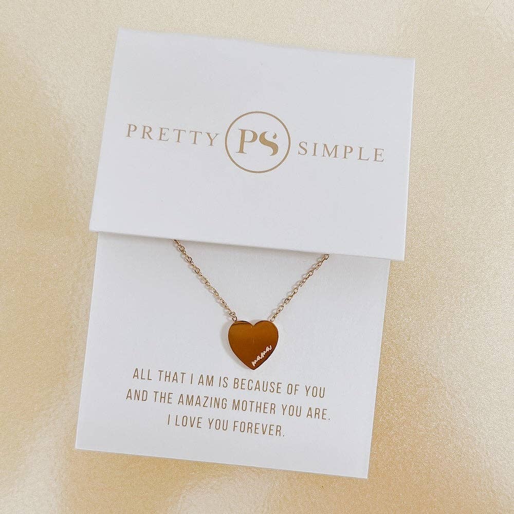 Gold Sweet Mama Gift Necklace - WATERPROOF