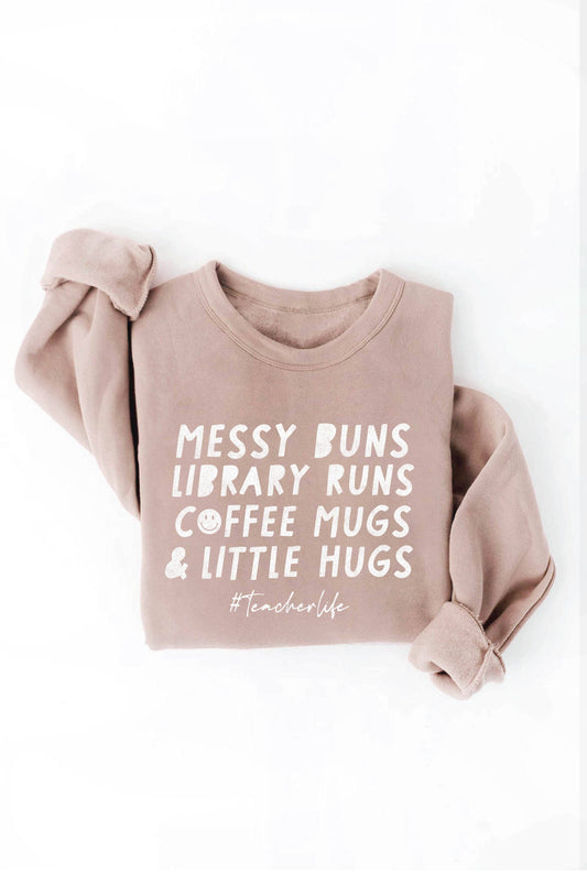 Pre-Shrunk TEACHER LIFE Graphic Sweatshirt