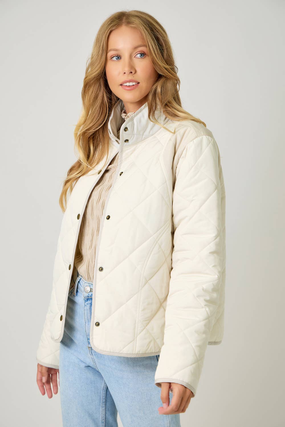 The Perfect Color Blocked Padded Jacket