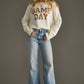 Ivory Knit Soft GAME DAY Fall Fan Sweater