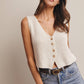 Button-Front Knit Vest Year Round Sweater Vest - 20% Off Code WELOVESALES