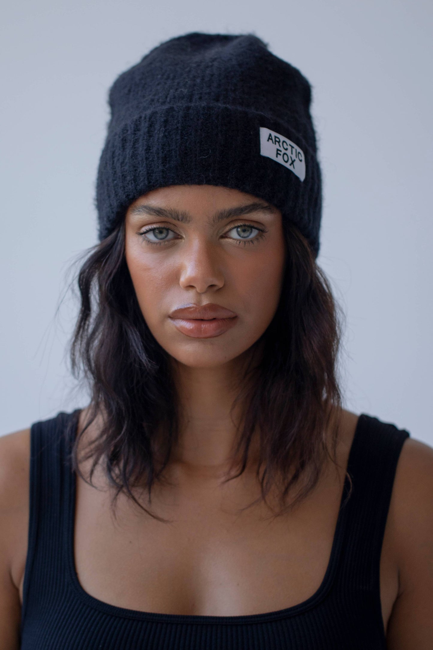 The Mohair Beanie - Midnight Black