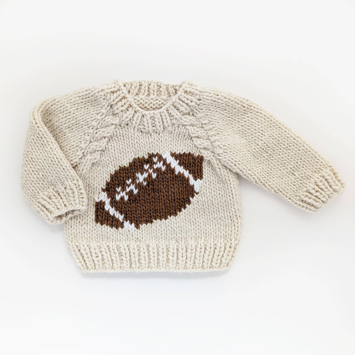 Football Hand Knit Sweater for Baby & Toddler