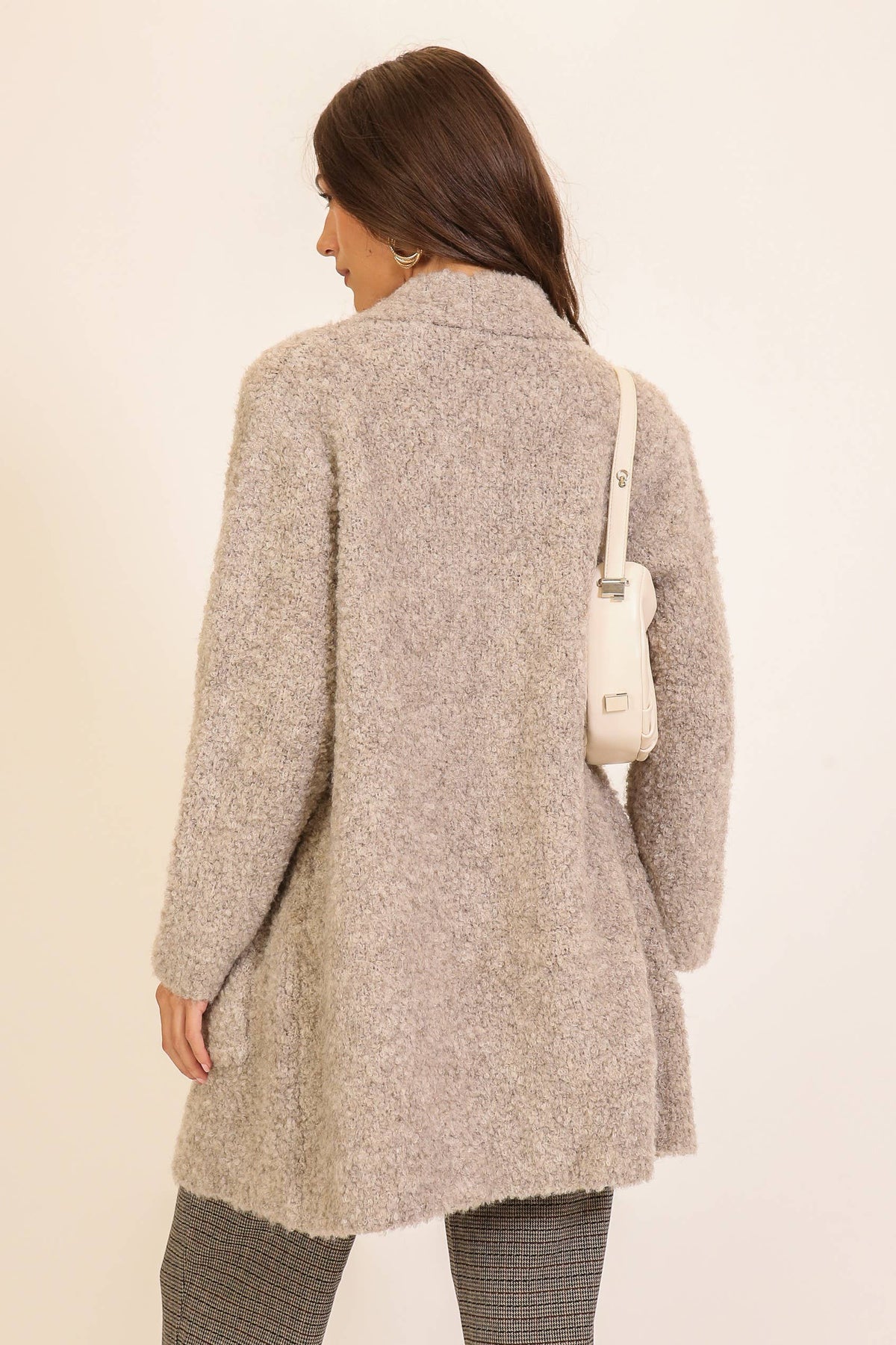 Soft Embrace Textured Open Cardigan