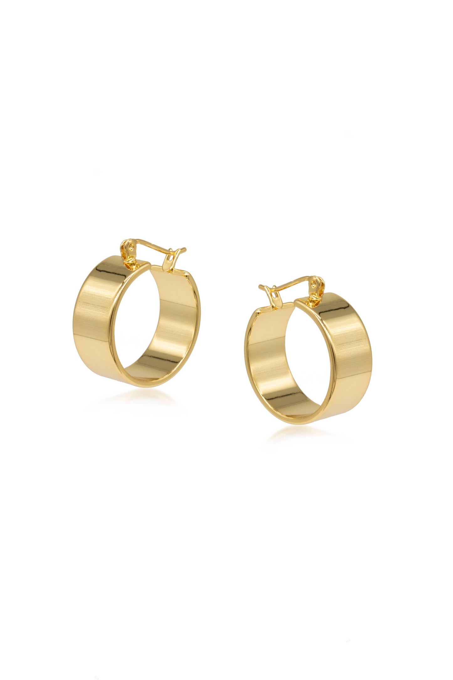 Gold Everyday Hoop Earrings - Charlotta