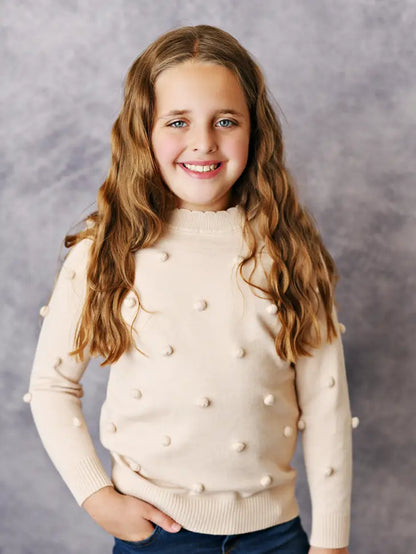 Geri Pom Pom Fall Sweater