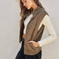 Sherpa and Puff Contrast Vest