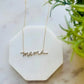 Gold Plated Mama Love Necklace