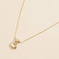 Assorted Gold Dipped Letters Bubble Monogram Initial Necklaces