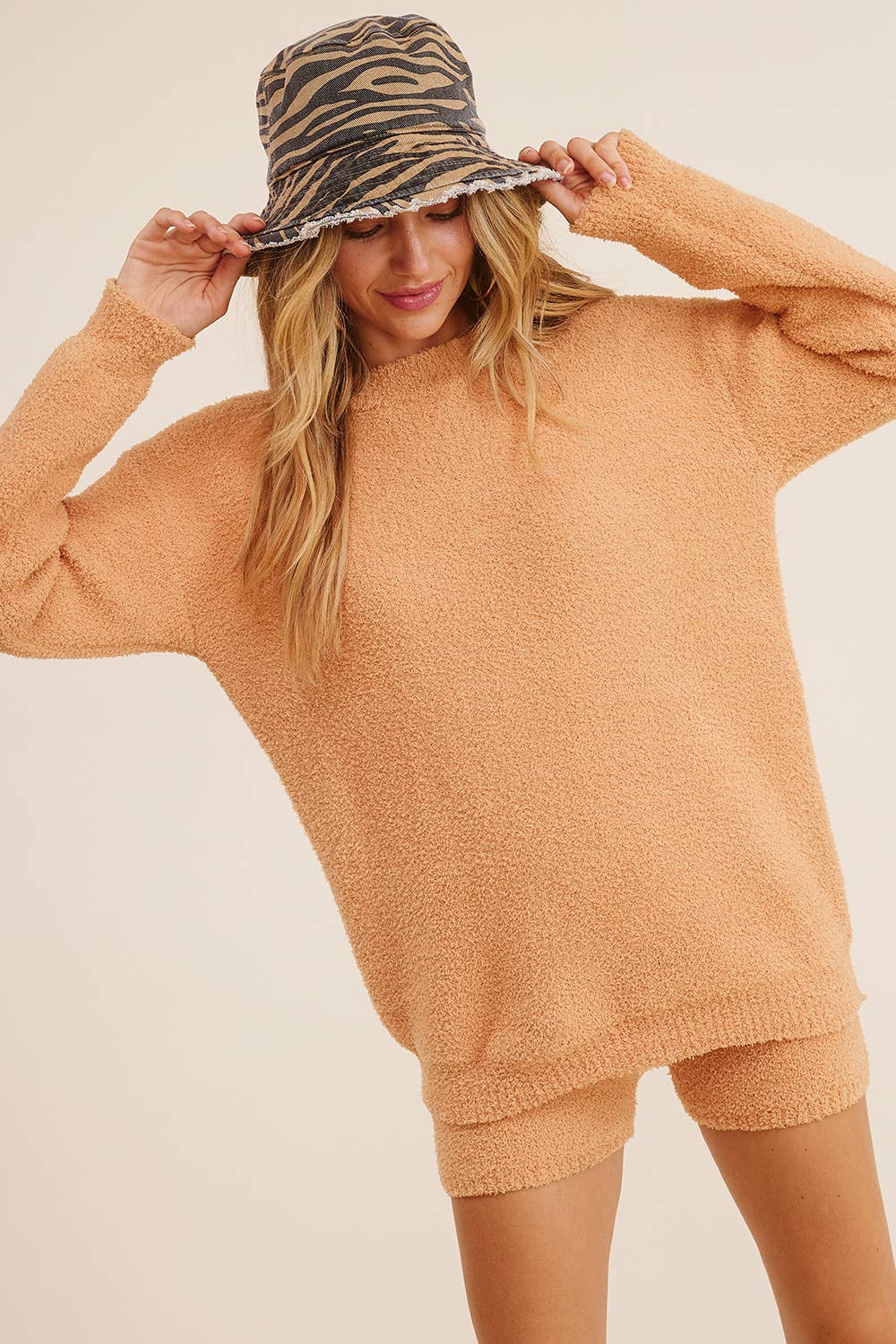 The Softest Fuzzy Knit Lounge Set- Bestseller
