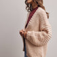 Chunky Knit Heart Back Cardigan - Bestseller