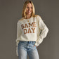 Ivory Knit Soft GAME DAY Fall Fan Sweater