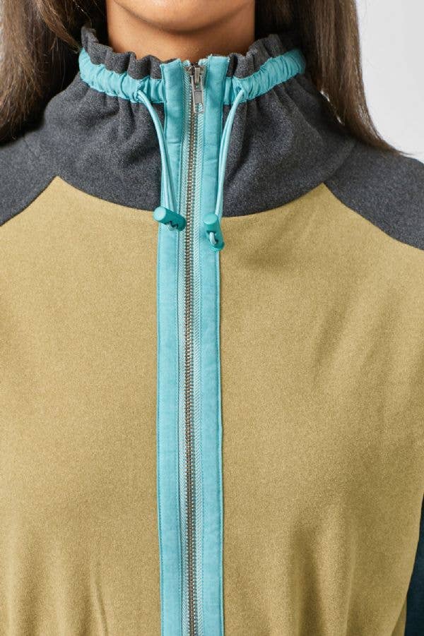 Color Blocked Anorak Jacket - Bestseller