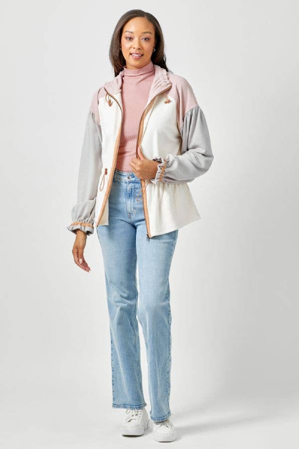 Color Blocked Anorak Jacket - Bestseller