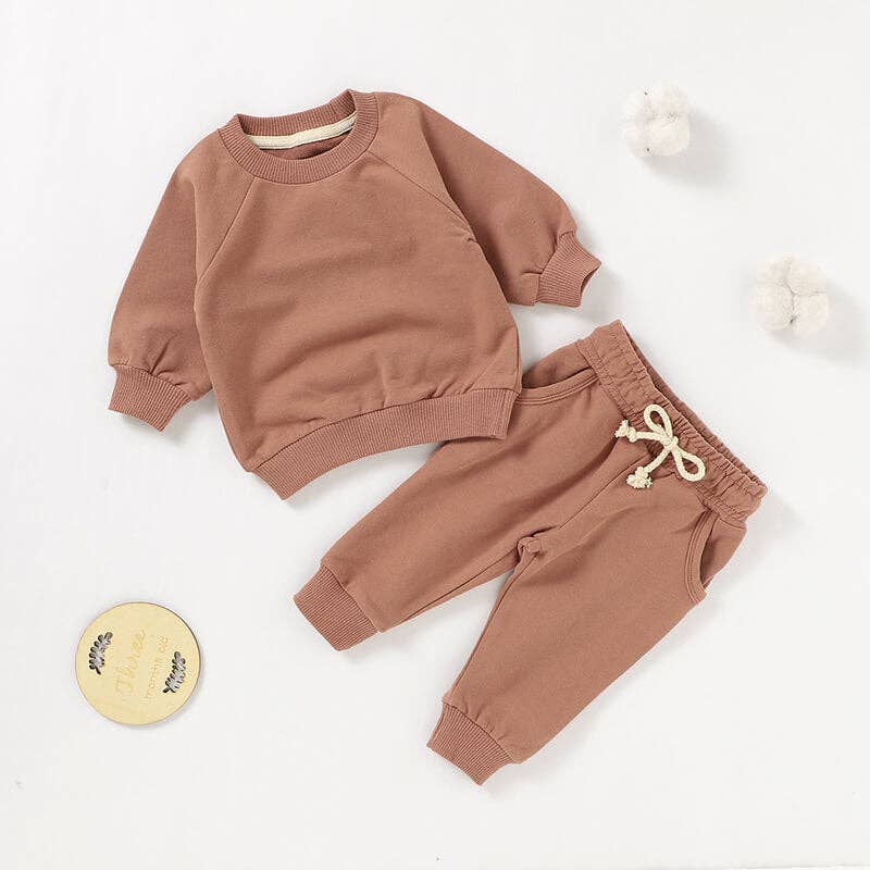 Organic Cotton Children's Hoodie Set Casual Outfit