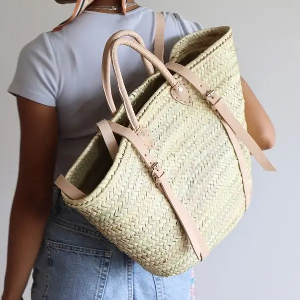 Moroccon Straw Backpack to Carry All