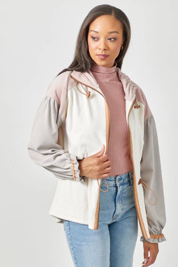 Color Blocked Anorak Jacket - Bestseller