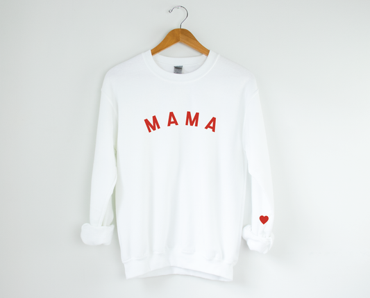 Mama (Heart on Sleeve) Womens Sweats and T's