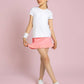 Girls Classic Tennis Pleated Skirt - Plumeria