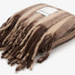 The Wool Stripe Throw - Burnt Umber Stripe