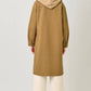Twofer Hoodie Duster Solid Coat - Bestseller