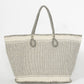 All The Essentials Large Woven Cotton Zip-Up Tote Bag