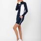 Women's Golf 15" Eloise Skirt - Midnight/White