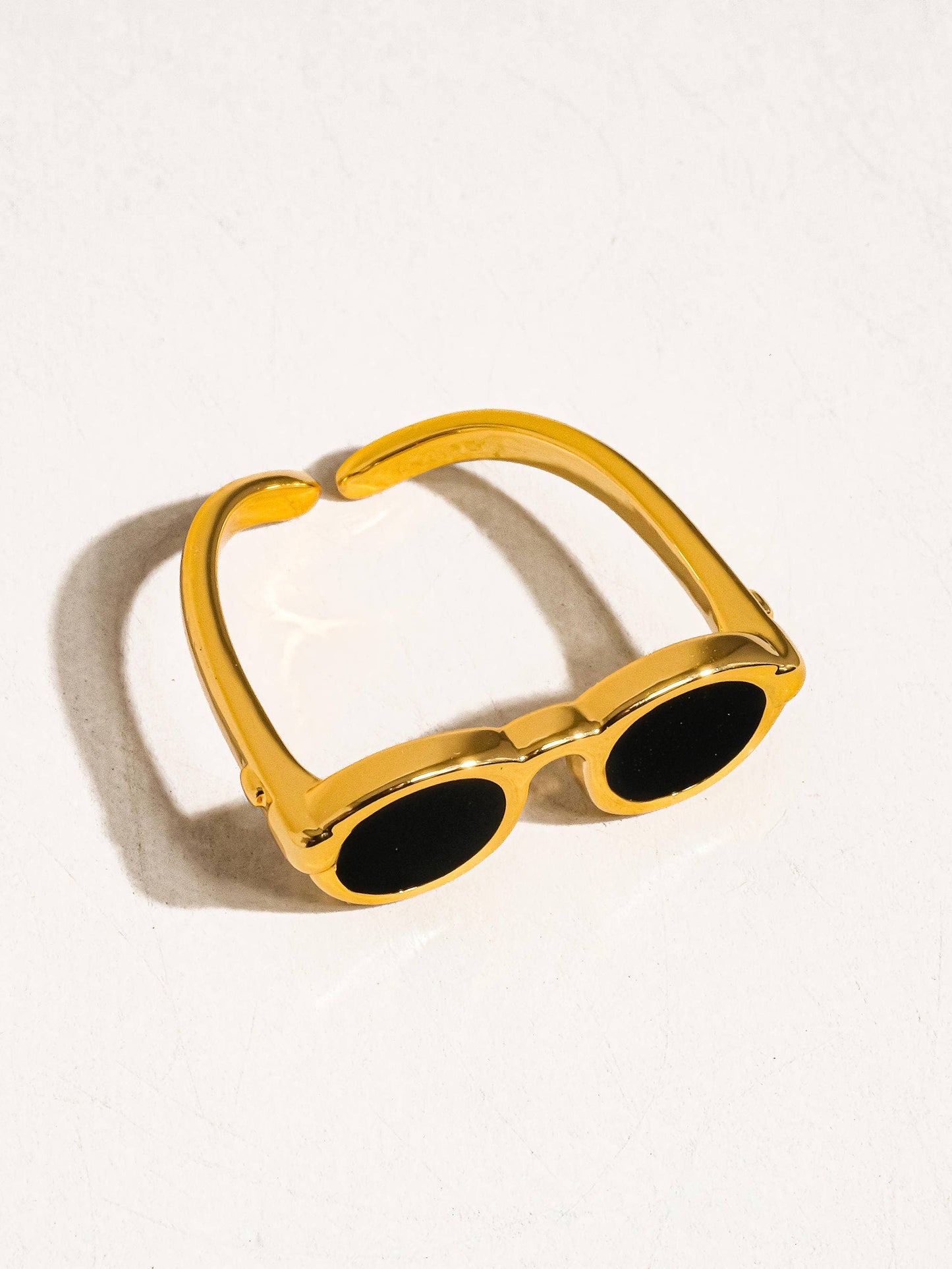 Dean  18K Gold Sunglasses Adjustable Ring- Tarnish Free