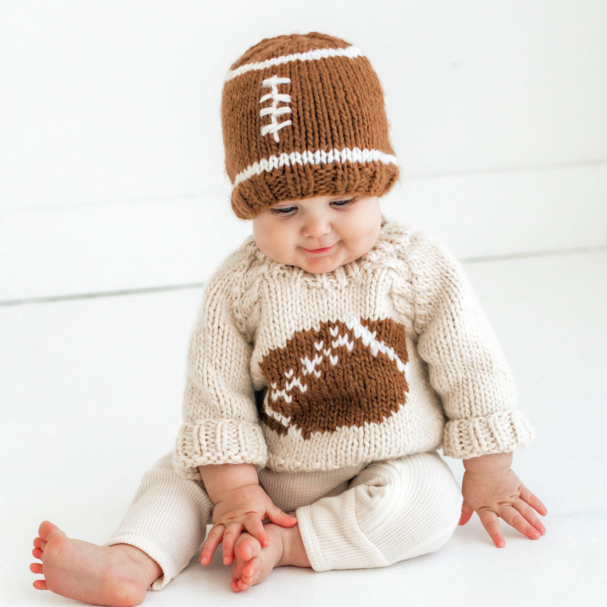 Football Hand Knit Sweater for Baby & Toddler