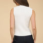 V Neck Cable Knit Sweater Vest