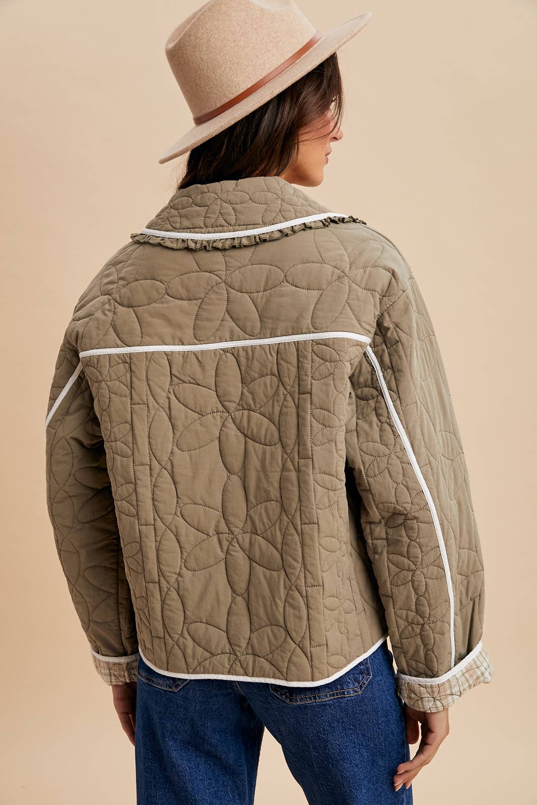 Floral Quilted Spring Coat - 20% Sale CODE WELOVESALES