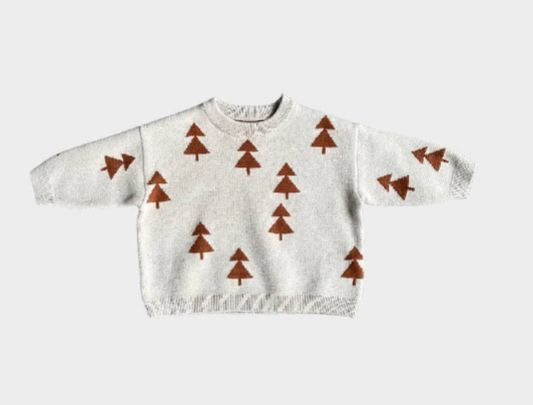 Cameron Cozy Knit Tree Top Sweater