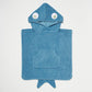 Beach Hooded Towel Shark Tribe Deep Blue